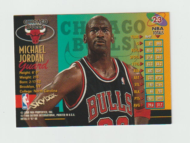 Michael Jordan 1997-98 Metal Universe Championship #23