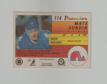Load image into Gallery viewer, 1990-91 O-Pee-Chee Premier #114 Mats Sundin
