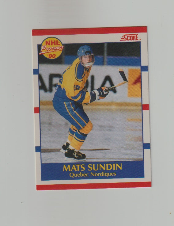 1990-91 Score Canadian #398 Mats Sundin