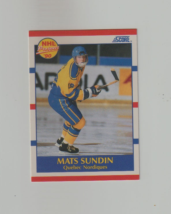 1990-91 Score #398 Mats Sundin