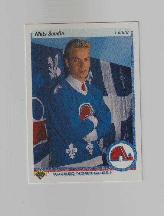 1990-91 Upper Deck French #365 Mats Sundin