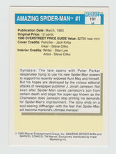 Load image into Gallery viewer, 1990 Marvel Universe I #131 Amazing Spider-Man #1
