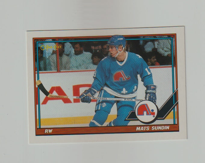1991-92 O-Pee-Chee #219 Mats Sundin