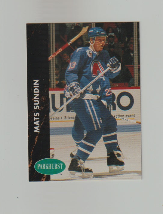1991-92 Parkhurst French #144 Mats Sundin