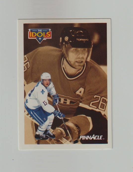 1991-92 Pinnacle French #389 Mats Sundin & Mats Naslund