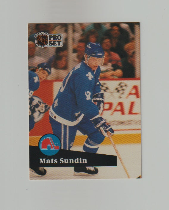 1991-92 Pro Set French #197 Mats Sundin