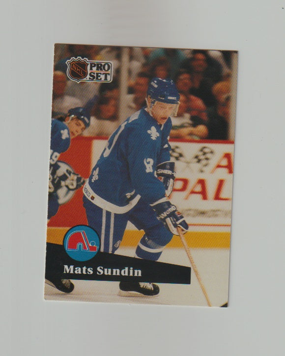 1991-92 Pro Set #197 Mats Sundin