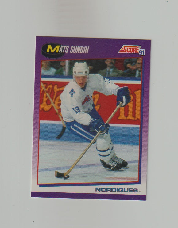 1991-92 Score American #130 Mats Sundin