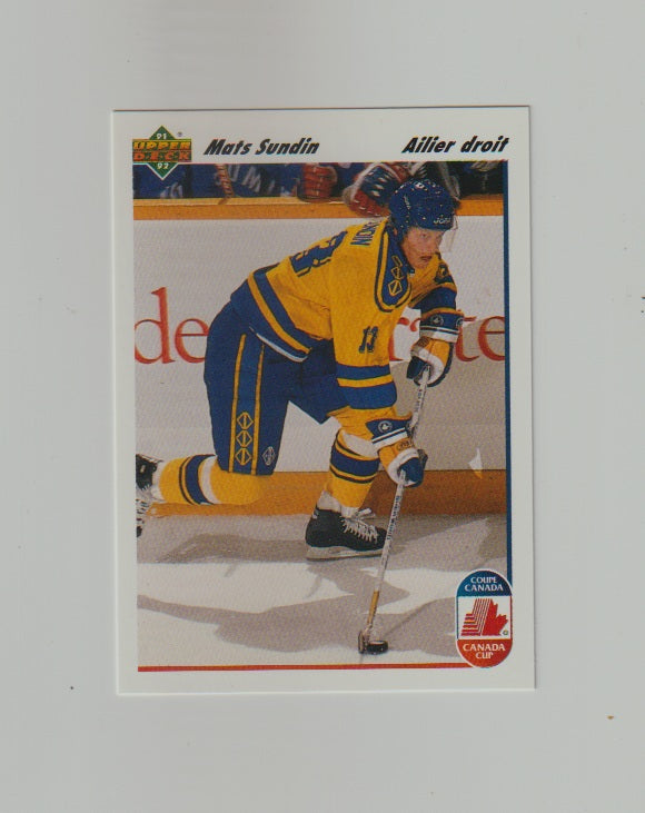 1991-92 Upper Deck French #31 Mats Sundin