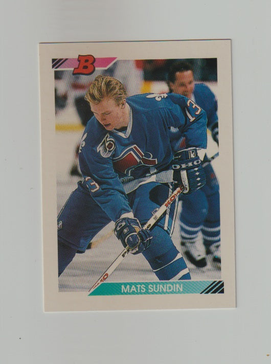 1992-93 Bowman #344 Mats Sundin