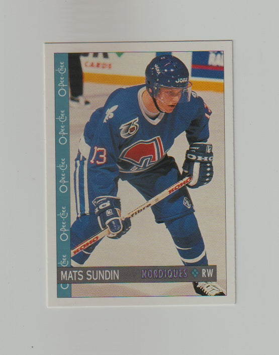 1992-93 O-Pee-Chee #110 Mats Sundin