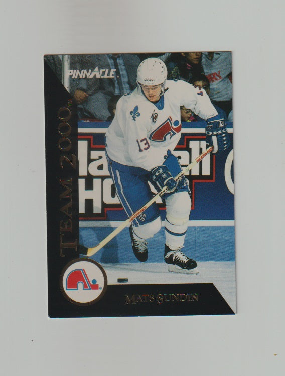 1992-93 Pinnacle Team 2000 #7 of 30 Mats Sundin