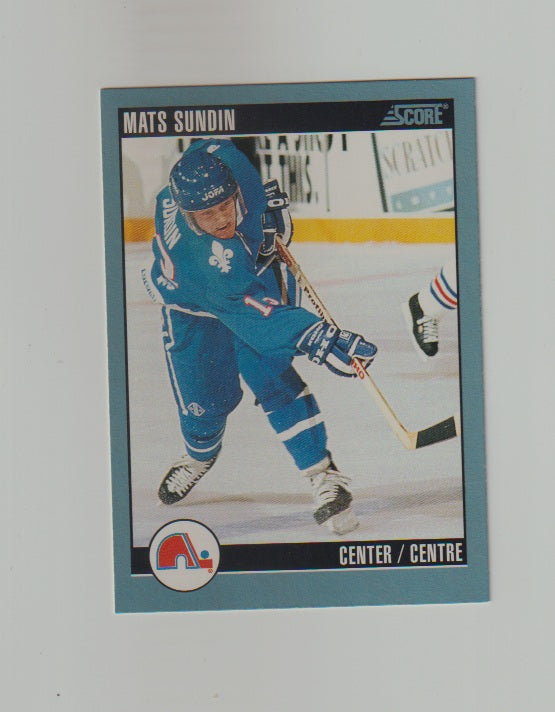 1992-93 Score Canadian #153 Mats Sundin