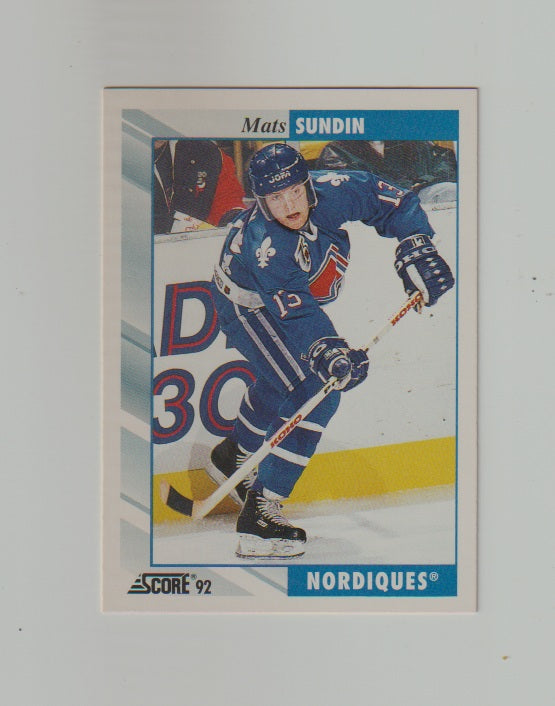1992-93 Score #153 Mats Sundin