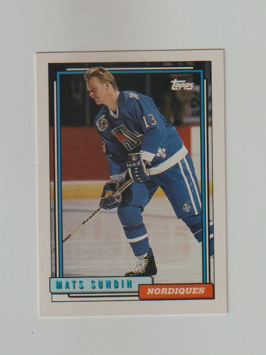 1992-93 Topps #415 Mats Sundin