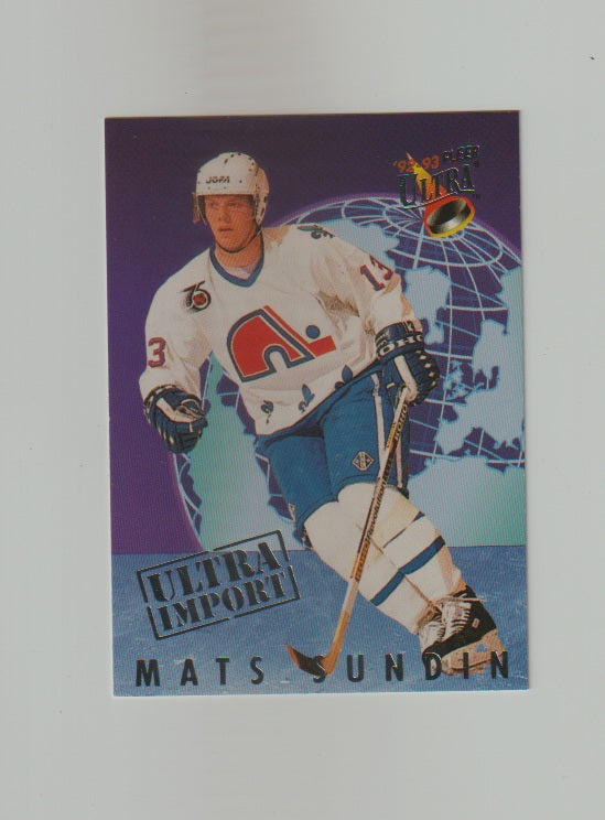 1992-93 Ultra Ultra Imports #25 of 25 Mats Sundin