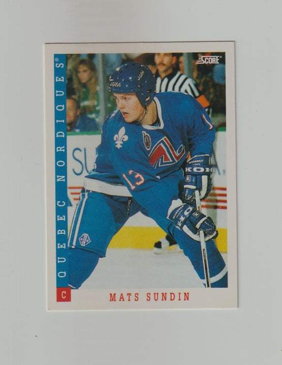 1993-94 Score Canadian #9 Mats Sundin