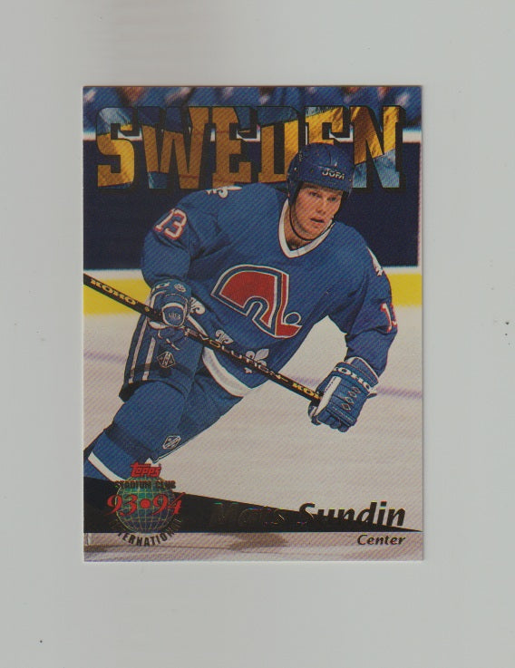 1993-94 Stadium Club #425 Mats Sundin