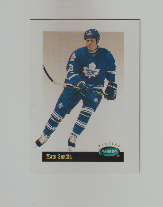 1994-95 Parkhurst SE Vintage #seV37 Mats Sundin
