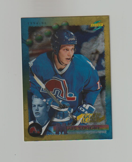 1994-95 Score Gold Line #89 Mats Sundin