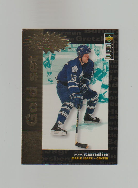 1995-96 Collector's Choice Crash The Game Gold Prize #C30 Mats Sundin