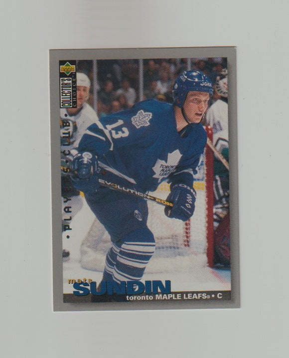 1995-96 Collector's Choice Player's Club #90 Mats Sundin