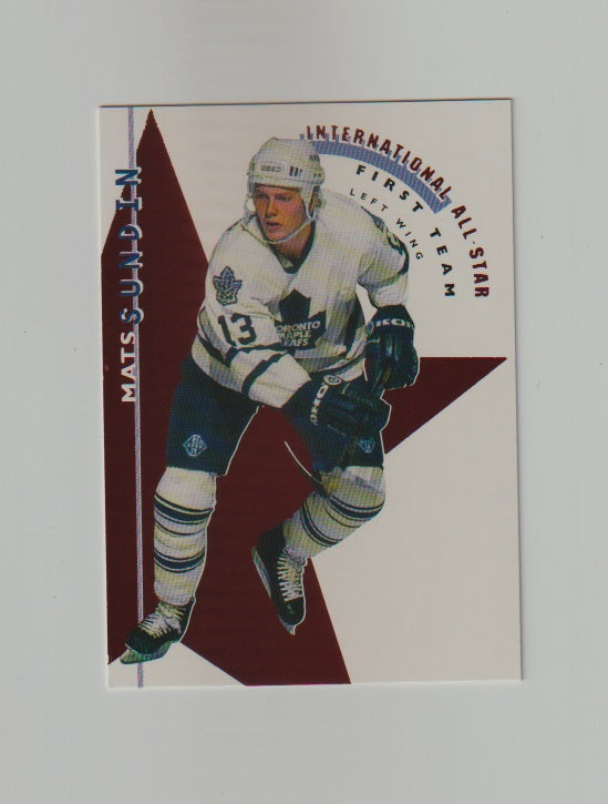 1995-96 Parkhurst International All-Stars #6 of 6 Mats Sundin & Mikael Renberg