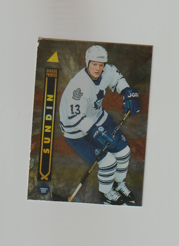 1995-96 Pinnacle Roaring 20s #7 of 20 Mats Sundin