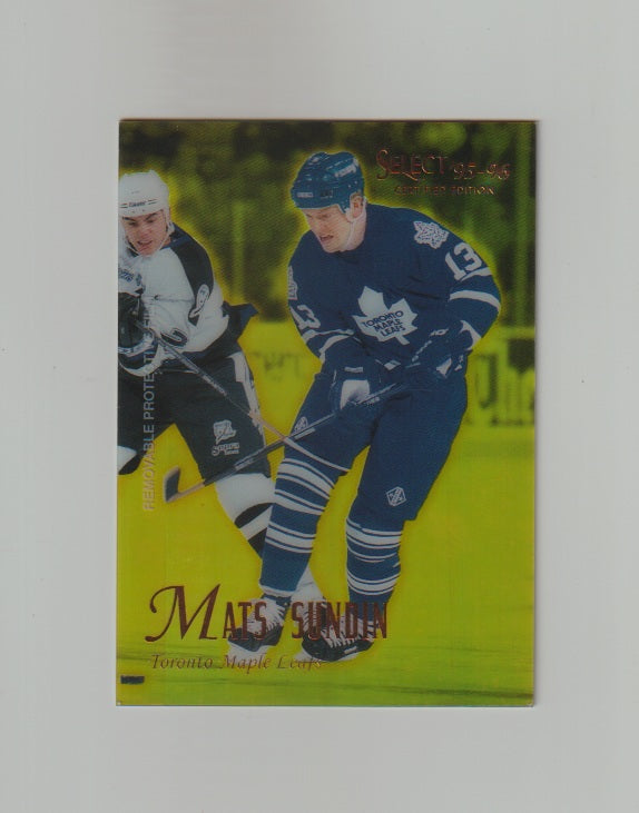 1995-96 Select Certified Mirror Gold #7 Mats Sundin