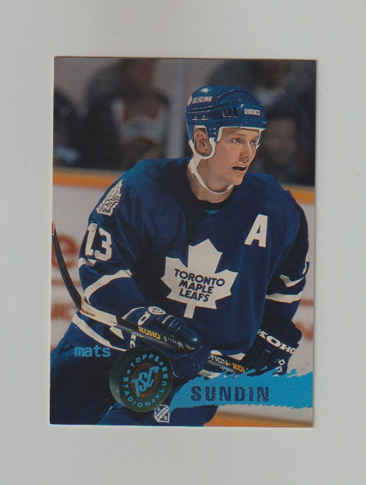 1995-96 Stadium Club #75 Mats Sundin