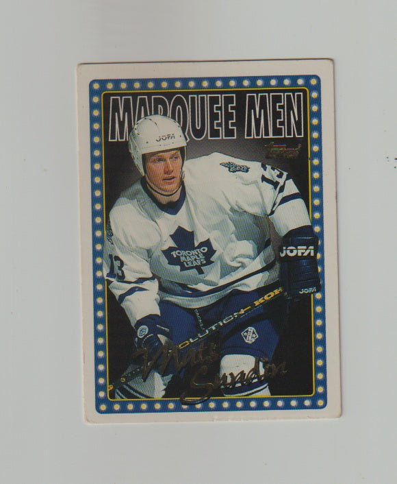 1995-96 Topps Marquee Men #19 Mats Sundin
