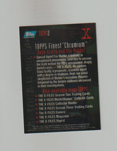 Load image into Gallery viewer, 1995 X-Files Season 1 Finest Chromium Promos #TXFM2 X-Files Magazine
