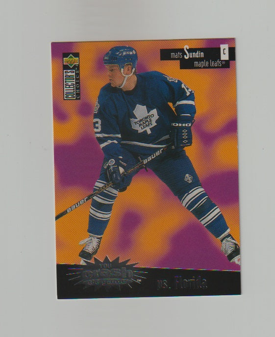 1996-97 Collector's Choice Crash The Game Silver #C29B Mats Sundin
