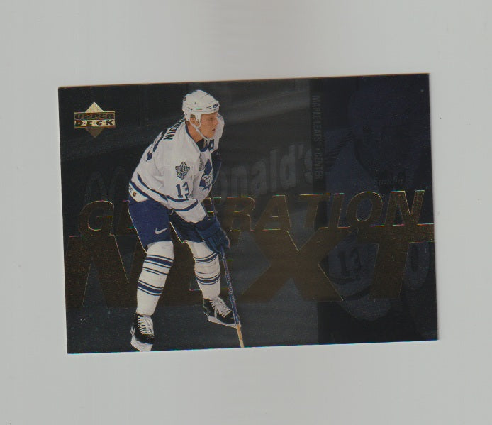 1996-97 Upper Deck Generation Next #X38 Mats Sundin & Jonas Hoglund