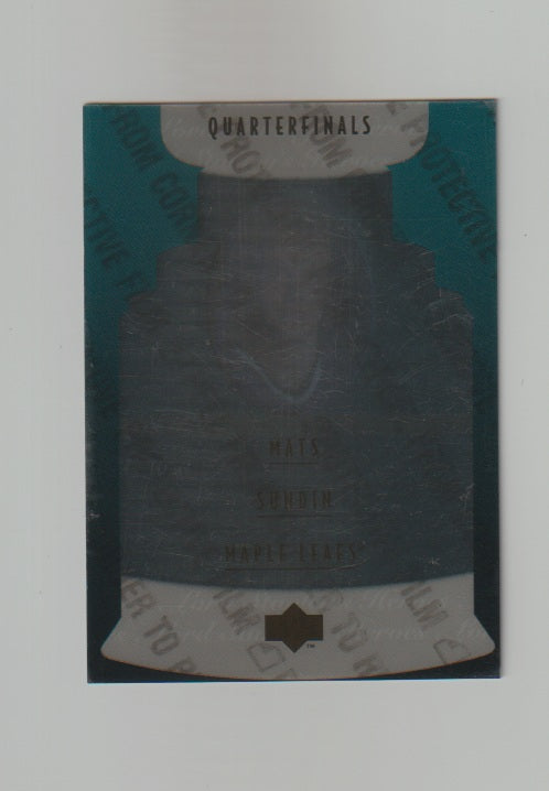 1996-97 Upper Deck Lord Stanley's Heroes Quarterfinals #LS19 Mats Sundin