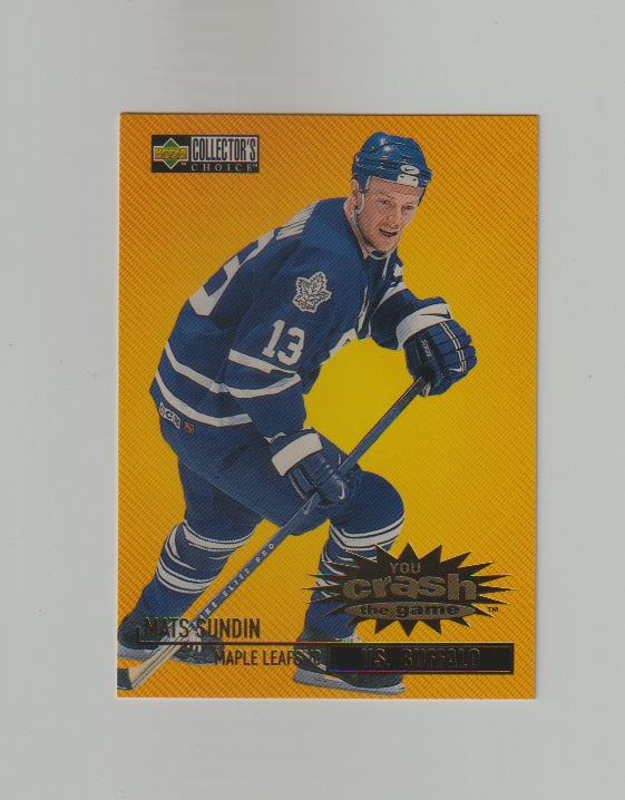 1997-98 Collector's Choice Crash The Game #C23A Mats Sundin