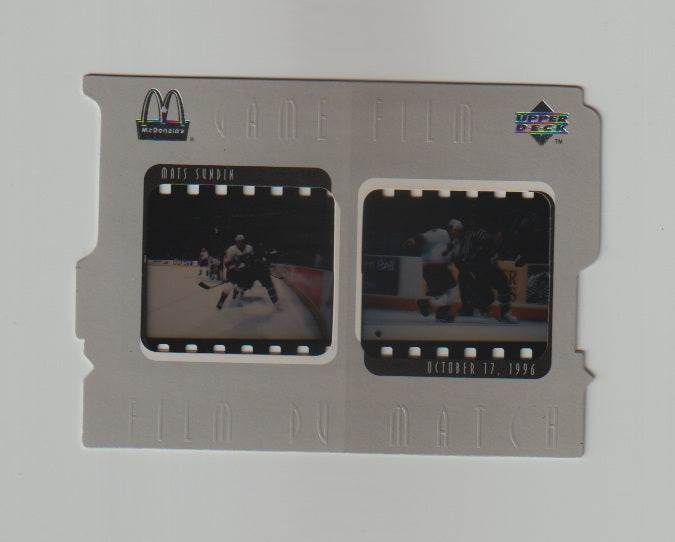 1997-98 McDonald's Game Film #F10 Mats Sundin