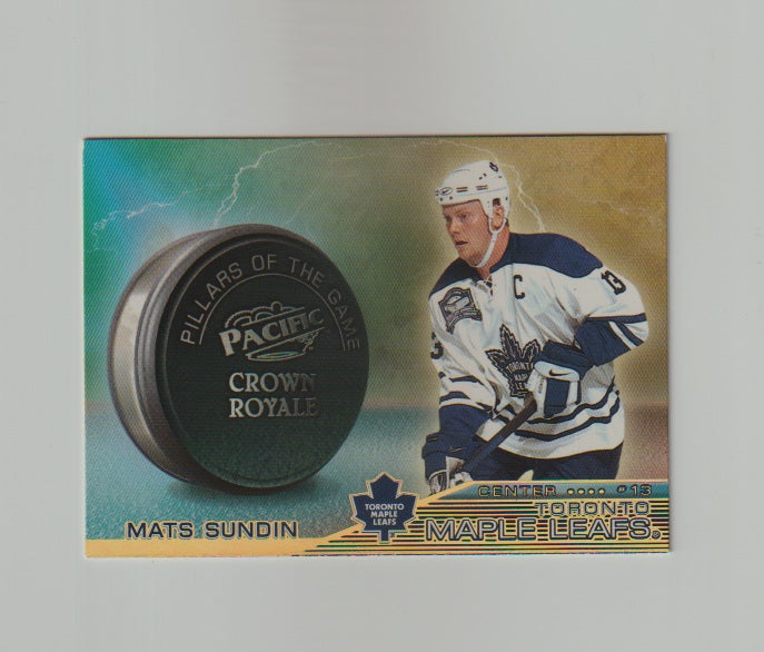 1998-99 Crown Royale Pillars of the Game #23 Mats Sundin