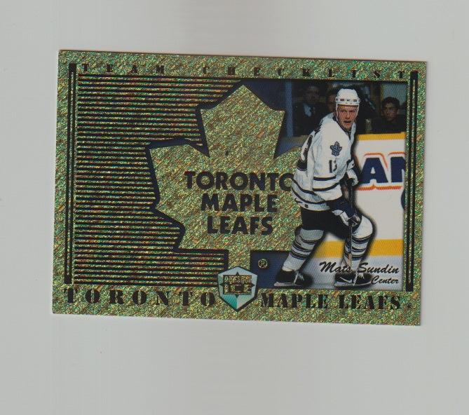 1998-99 Pacific Dynagon Ice Team Checklists #25 Mats Sundin