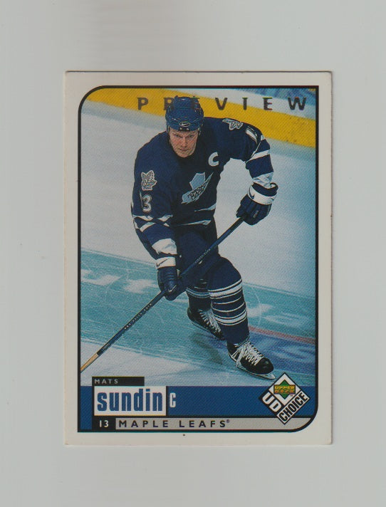1998-99 UD Choice Preview #203 Mats Sundin