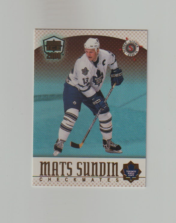1999-00 Pacific Dynagon Ice Checkmates American #15 Mats Sundin & Tie Domi