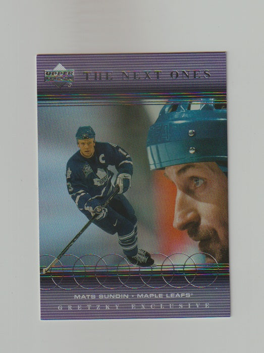 1999-00 Upper Deck Gretzky Exclusives The Next Ones #78 Mats Sundin & Wayne Gretzky