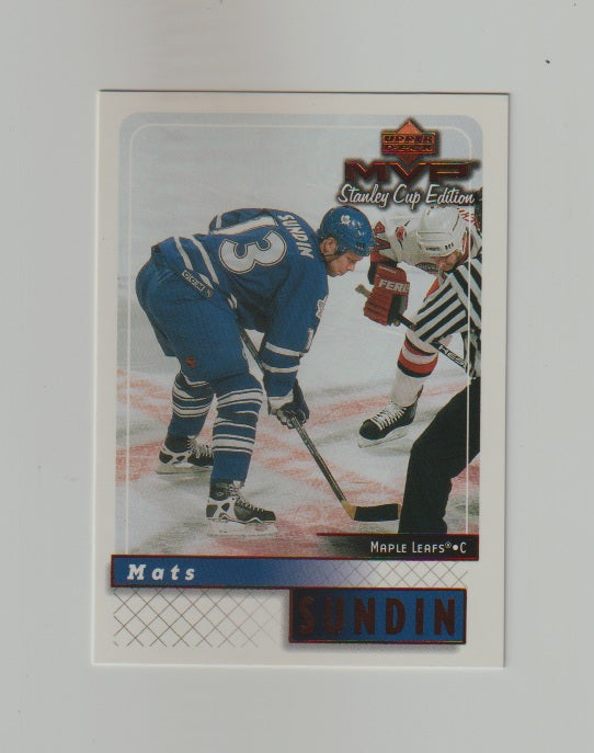 1999-00 Upper Deck MVP Stanley Cup Edition #173 Mats Sundin