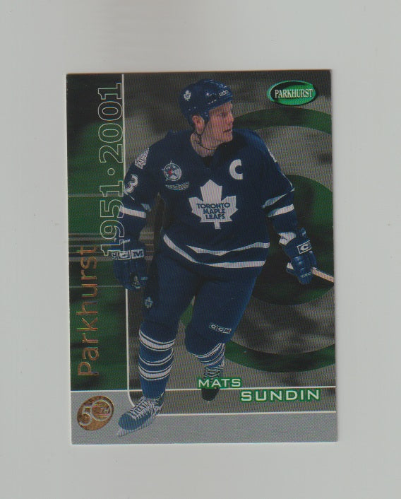 2000-01 BAP Parkhurst 2000 #P-126 Mats Sundin