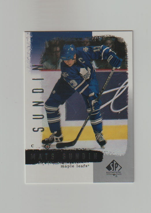 2000-01 SP Authentic #82 Mats Sundin