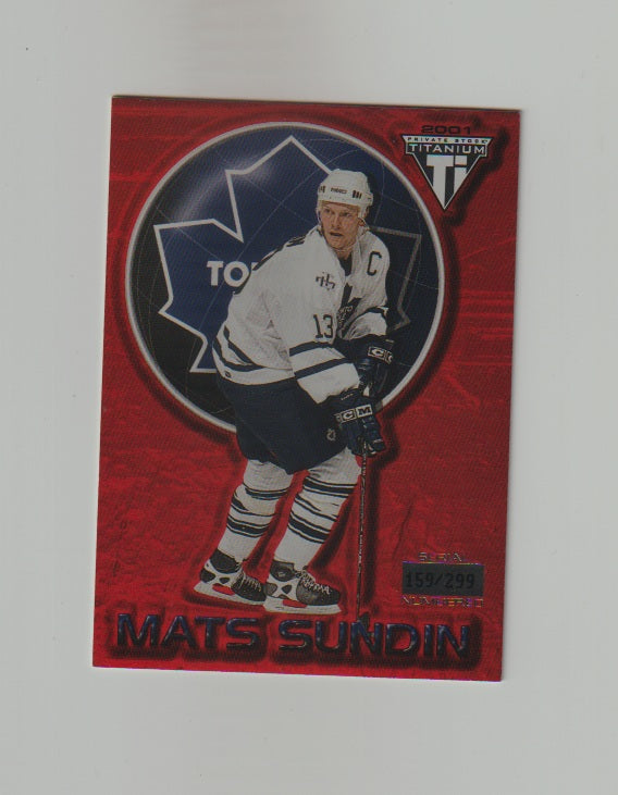 2000-01 Titanium Red #93 Mats Sundin