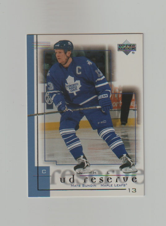 2000-01 UD Reserve #81 Mats Sundin