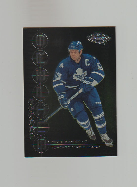 2000-01 Upper Deck Heroes Todays Snipers #TS6 Mats Sundin