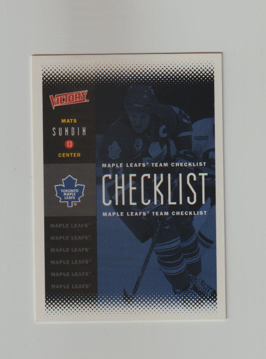 2000-01 Upper Deck Victory #216 Mats Sundin