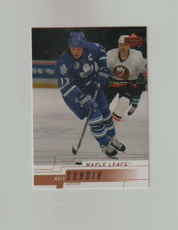 2000-01 Upper Deck #391 Mats Sundin
